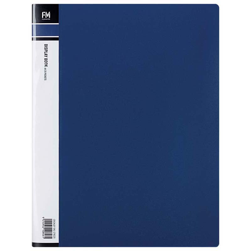 fm display book size a4 20 pocket polypropylene