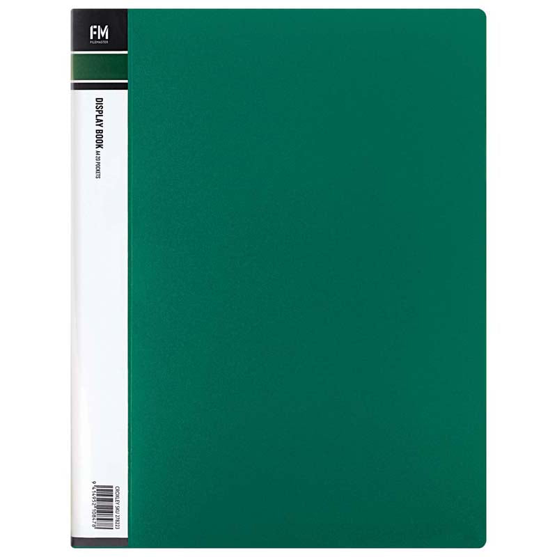 fm display book size a4 20 pocket polypropylene