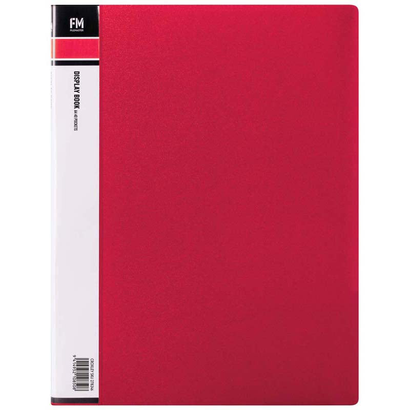 fm display book size a4 40 pocket polypropylene