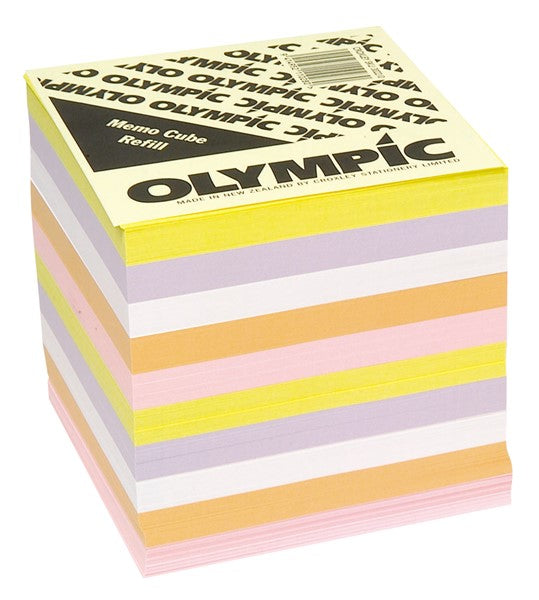 olympic memo cube half height refill