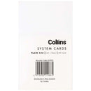 Collins System Cards 127x76mm Plain Blank Pack of 100