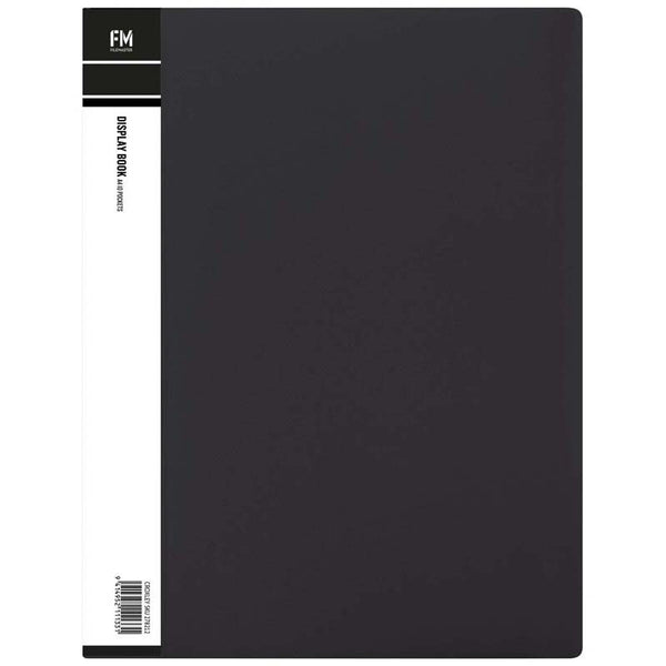 fm display book size a4 10 pocket polypropylene#colour_BLACK
