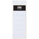 fm label lever arch spine self adhesive 10 pack size 65MMx174MM