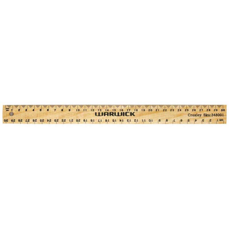 warwick ruler wooden size 30cm