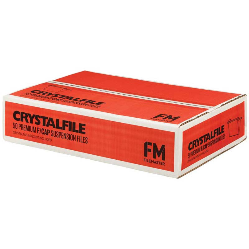 fm file suspension crystalfile GREEN box of 50 foolscap