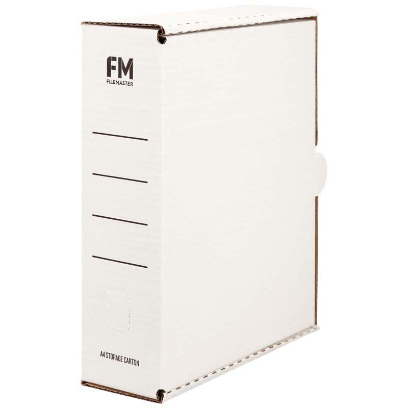 fm storage carton WHITE cardboard