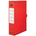 fm storage carton size foolscap cardboard#colour_RED