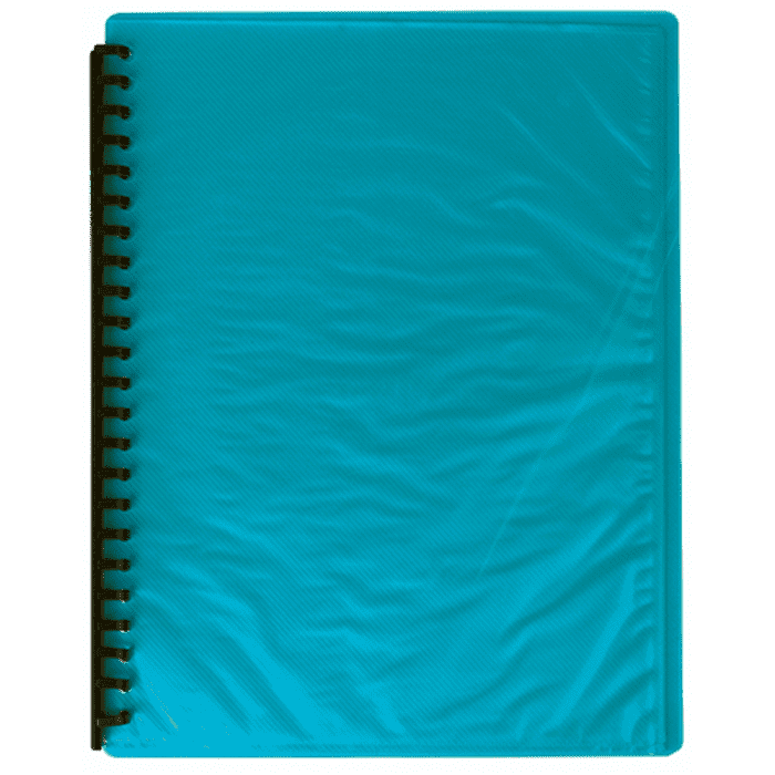 fm display book size a4 refillable 20 pocket polypropylene