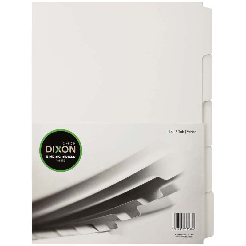 dixon binding indices a4 white