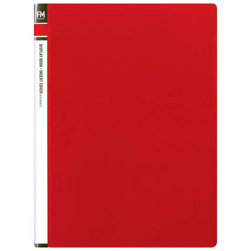 fm display book insert cover 40 pocket size a4 polypropylene