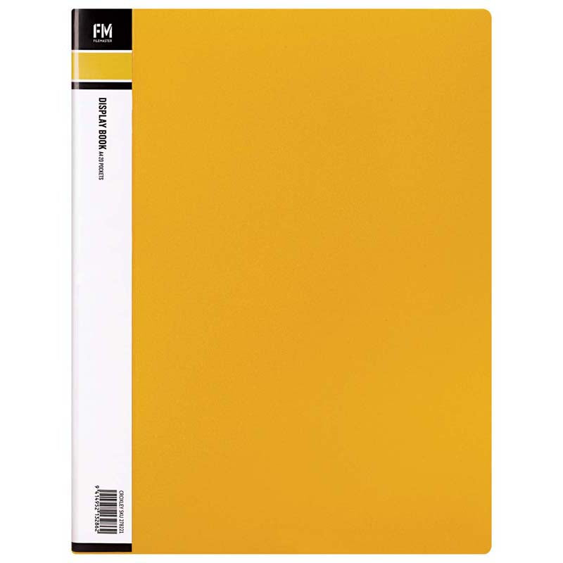 fm display book size a4 20 pocket polypropylene