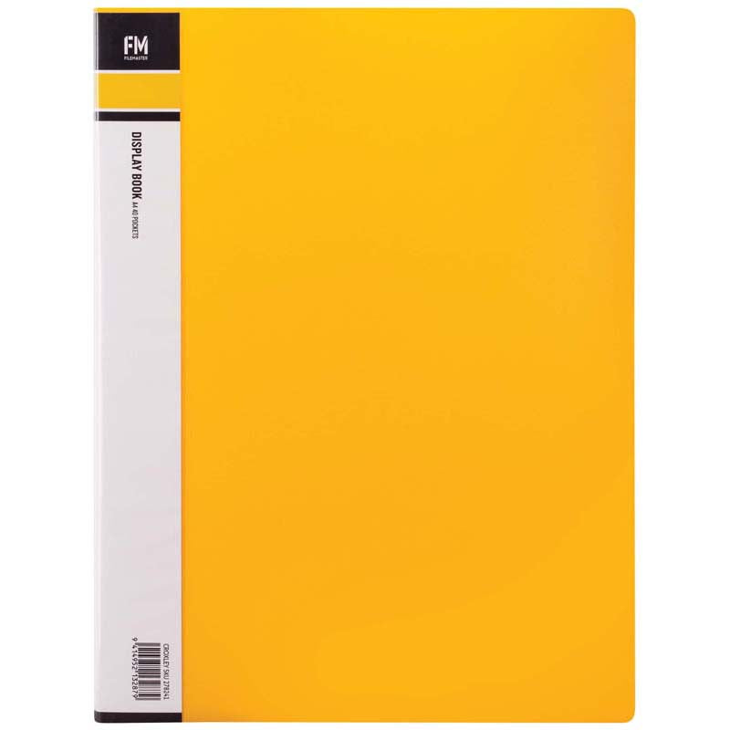 fm display book size a4 40 pocket polypropylene