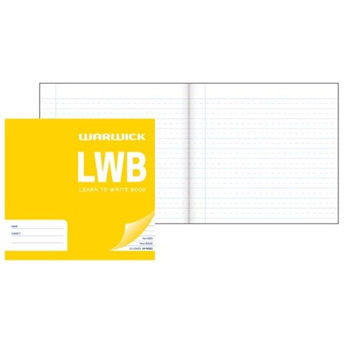 warwick learn to write lwb 32 leaf dashed 7MM ruled 14MM 198x210MM