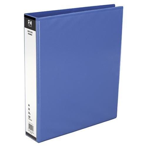 fm binder overlay a5 2 rings 26MM spine LIGHT BLUE insert cover folder