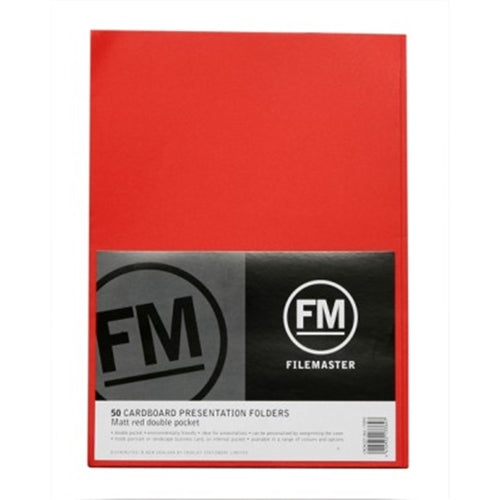 FM Folder Presentation Matte 50 Double Pocket Pack 240gsm