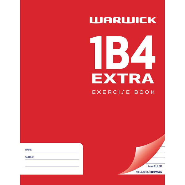 warwick exercise book 1b4 40 leaf extra ruled 7MM 230x180MM