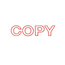 dixon "copy" stamp 010 - RED pre inked