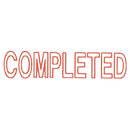 dixon "completed" stamp 009 - RED pre inked