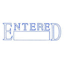 dixon "enteRED" stamp 029 BLUE