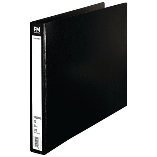 fm ringbinder a3 3/26 oblong BLACK trunkboard
