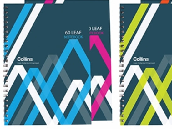 collins notebook wiro polyprop a5 60 leaf side opening