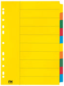 fm indices size a4 colouRED cardboard