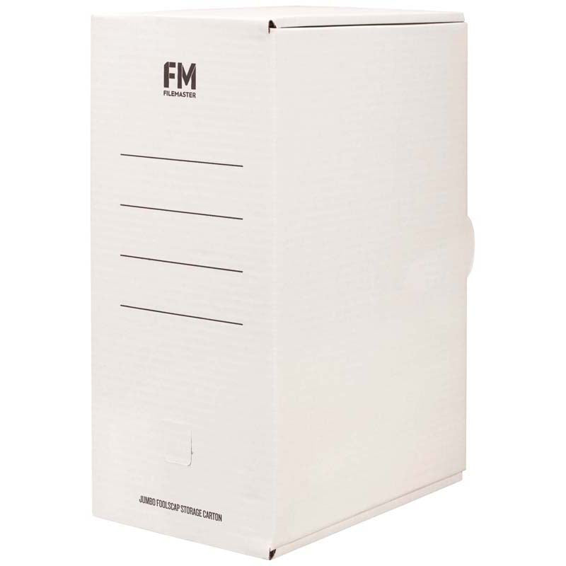 fm storage carton WHITE cardboard