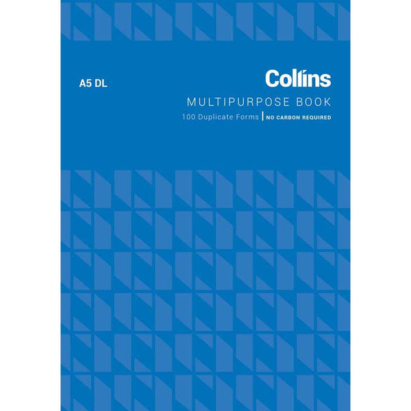 collins multipurpose a5dl duplicate no carbon requiRED size 210MM x 148MM