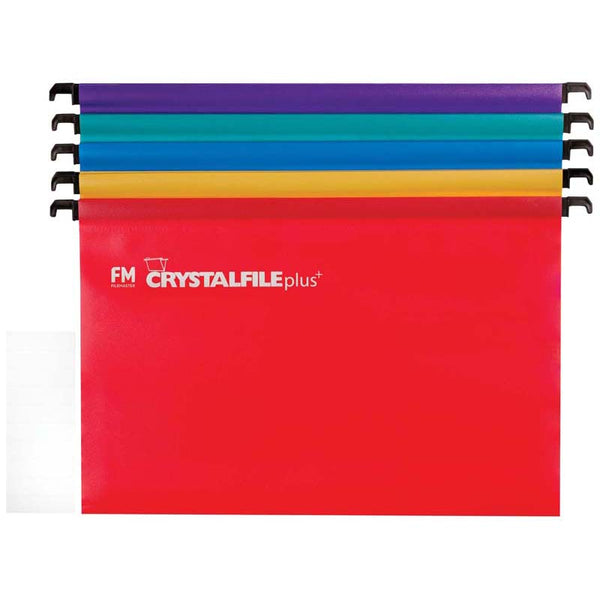 FM File Suspension Crystafile Assorted 10 Pack Plus Polyprop
