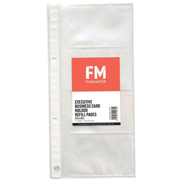 fm refill business card holder executive 5 pack