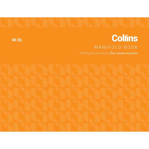 Collins Manifold Book 45dl Duplicate No Carbon Required