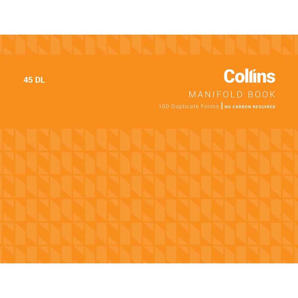 Collins Manifold Book 45dl Duplicate No Carbon Required
