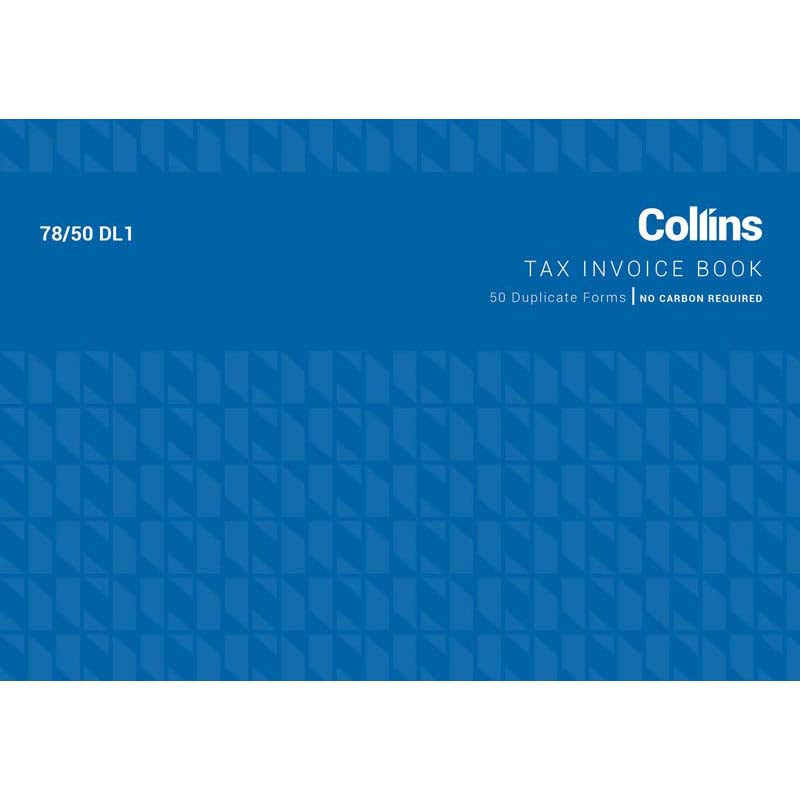 Collins Tax Invoice 78/50dl1 Duplicate No Carbon Required