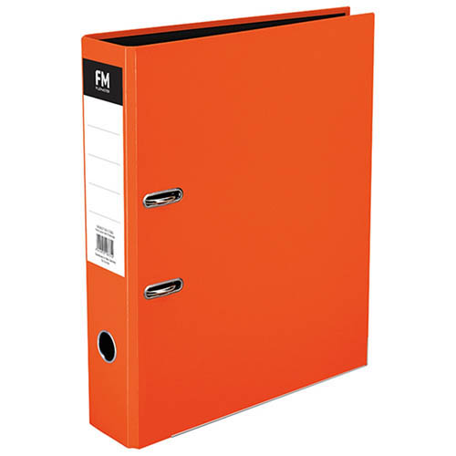 fm binder vivid a4 75MM lever arch folder#colour_BURNT ORANGE