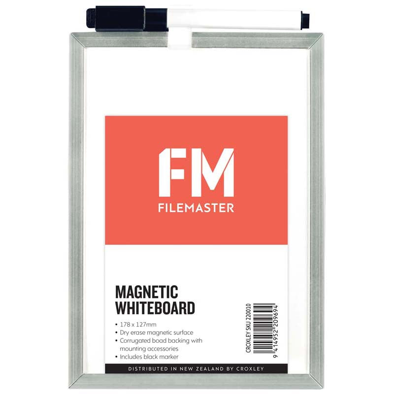 FM Whiteboard White Magnetic 127x178mm