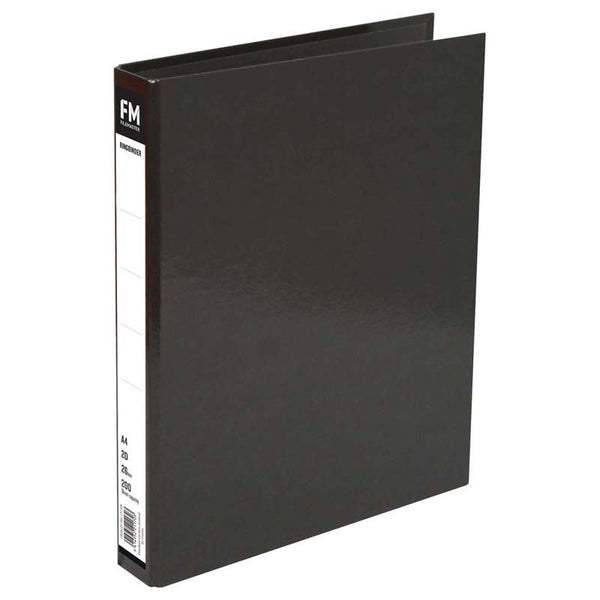 fm ringbinder vivid size a4 2 rings 26MM cardboard#colour_BLACK