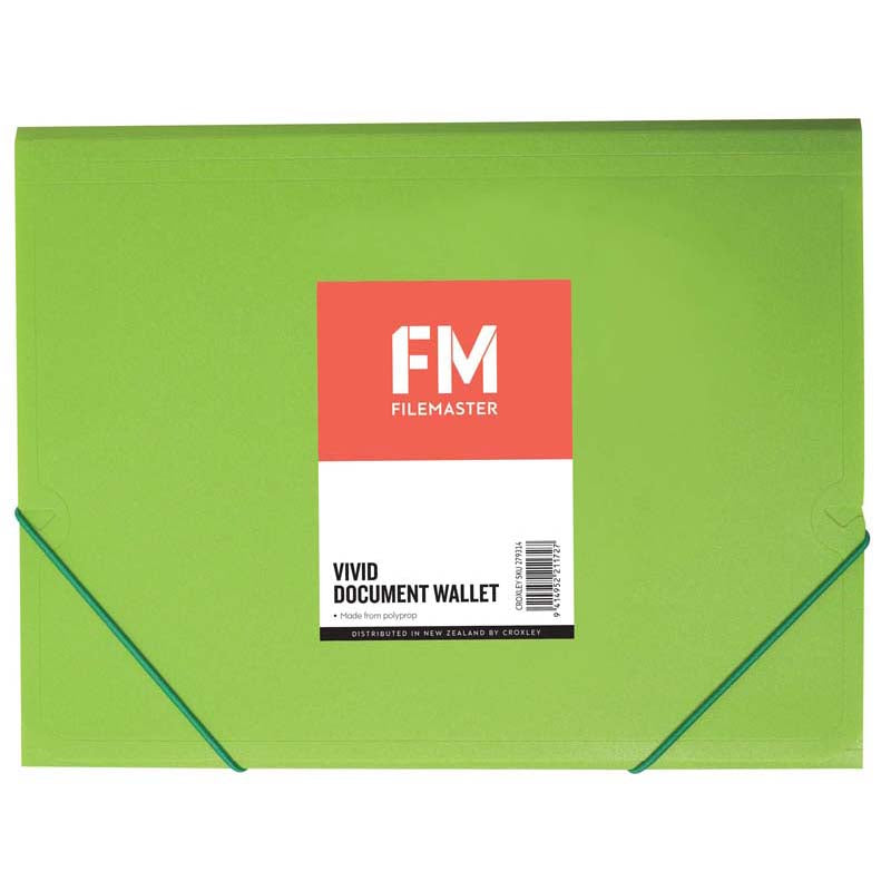 fm document wallet polypropylene vivid size a4