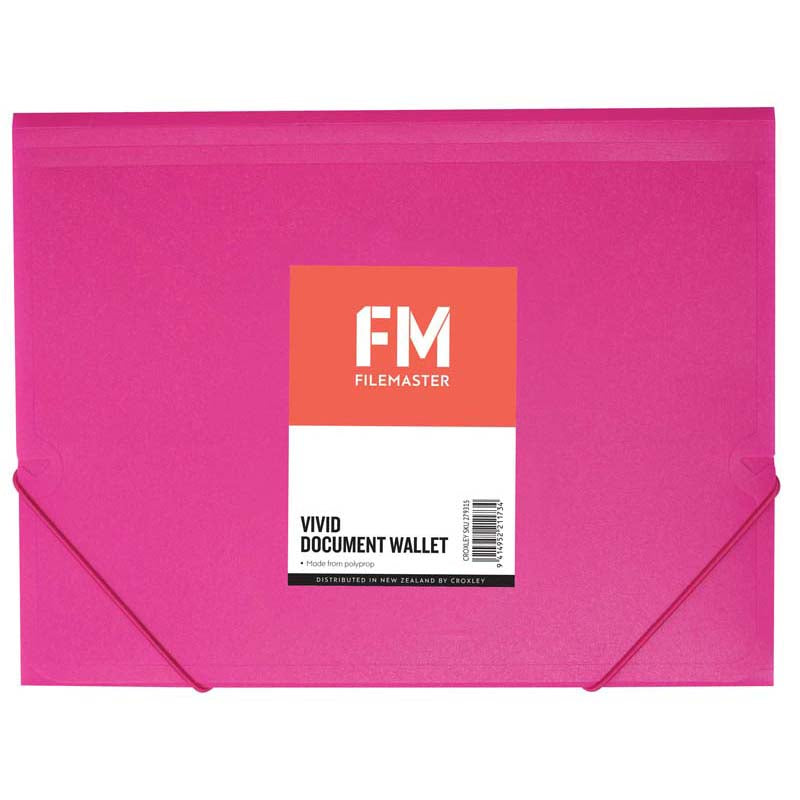 fm document wallet polypropylene vivid size a4
