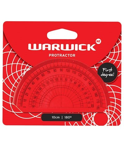 warwick protractor 10cm 180  degrees
