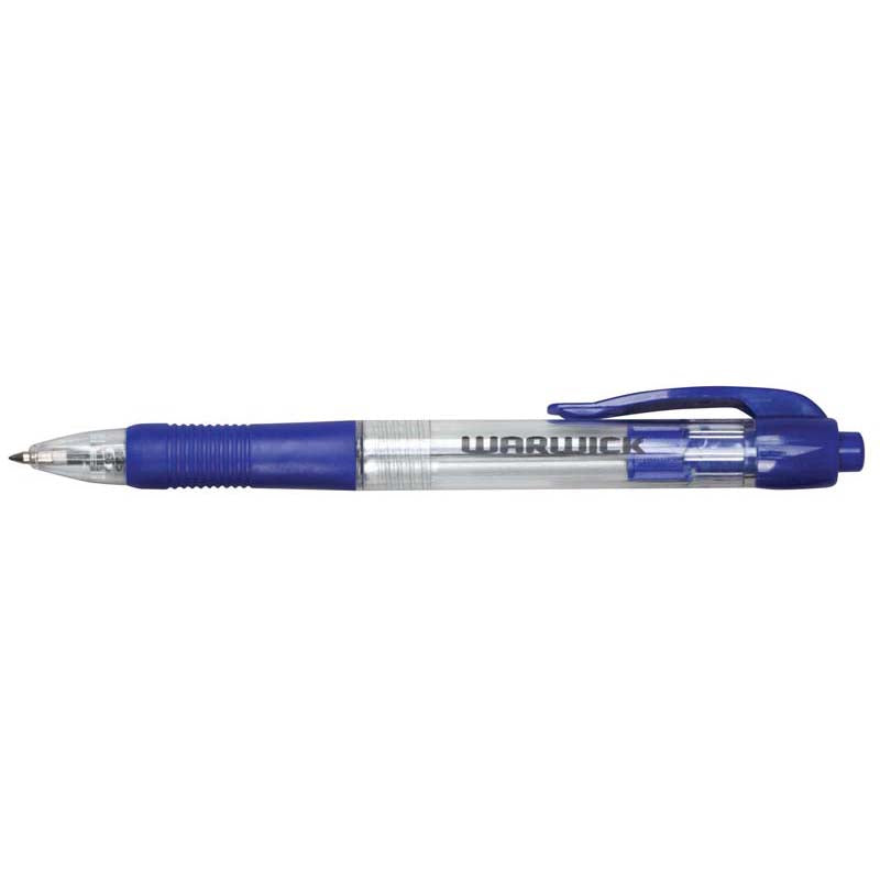 warwick pen ballpoint retractable medium comfort grip 3 pack