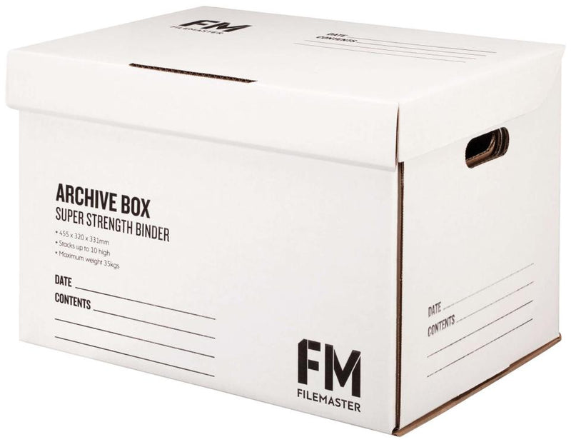 fm box archive WHITE super strength 462x332x330MM inside measure