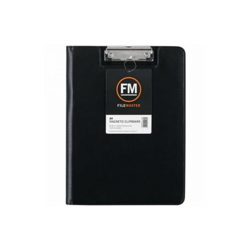 fm a4 BLACK clipboard magnetic with flap