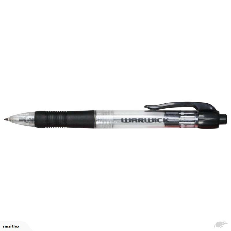 warwick pen ballpoint retractable MEDIUM box 12 comfort grip