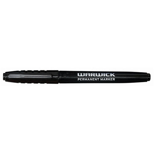 warwick marker fine tip permanent box of 12#colour_BLACK