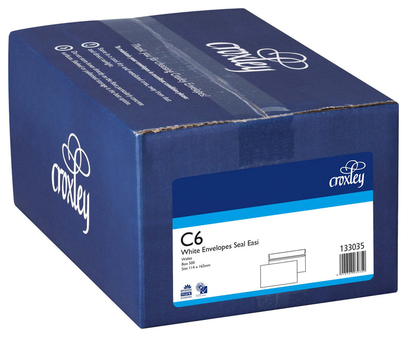 croxley envelope c6 seal easi wallet box of 500