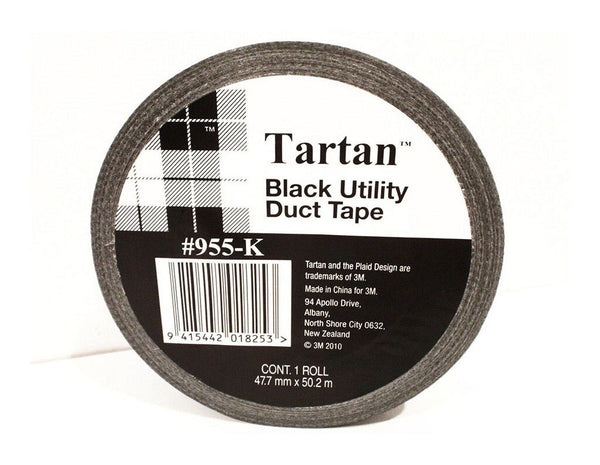 scotch tartan utility duct tape 955k 48x50m black pvc
