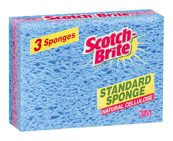 scotch-brite standard sponge pack of 3