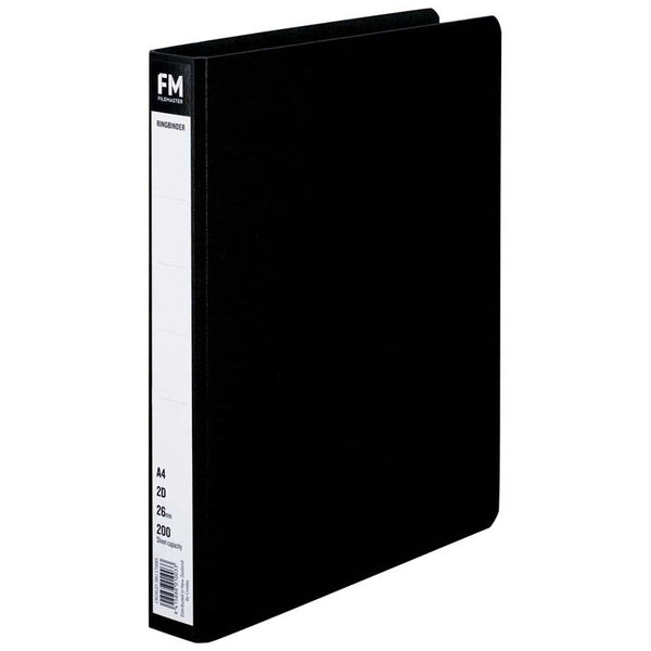fm ringbinder size a4 trunk board 2 rings 26MM spine #colour_BLACK