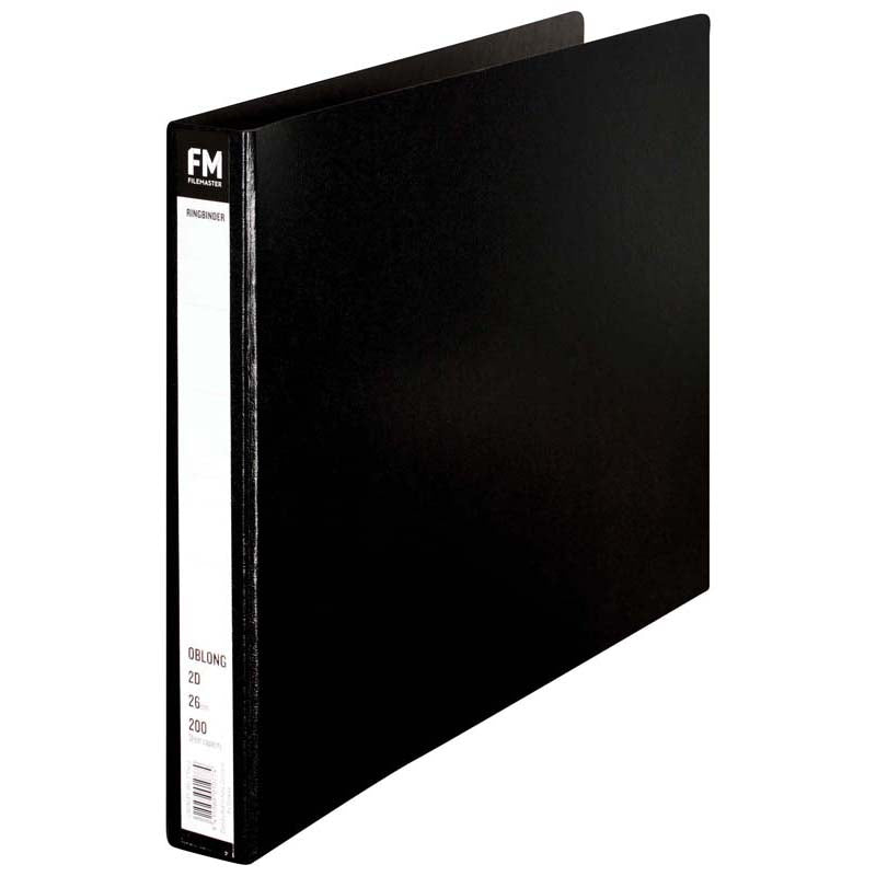 fm ringbinder a3 2/26 oblong BLACK trunkboard
