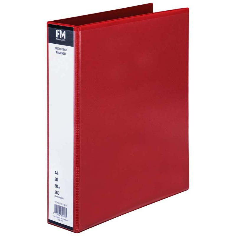FM Ring Binder Overlay A4 2d Rings 38mm Capacity Cover